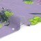 1 Yard Light Purple Crinkled Cotton Gauzy Woven Floral Fabric